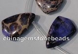 CDI724 Top-drilled 16*24mm flat teardrop dyed imperial jasper beads