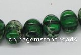 CDI75 16 inches 12*16mm pumpkin dyed imperial jasper beads wholesale