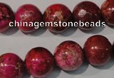 CDI762 15.5 inches 14mm round dyed imperial jasper beads