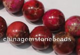 CDI763 15.5 inches 16mm round dyed imperial jasper beads