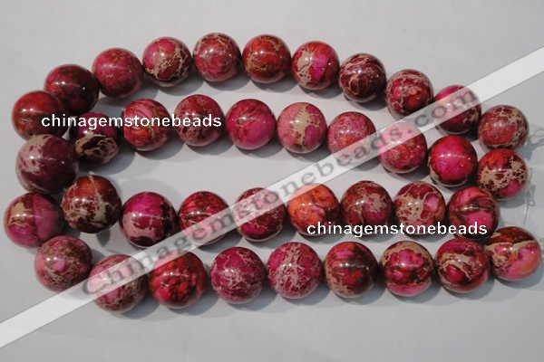 CDI764 15.5 inches 20mm round dyed imperial jasper beads