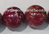 CDI765 15.5 inches 24mm round dyed imperial jasper beads