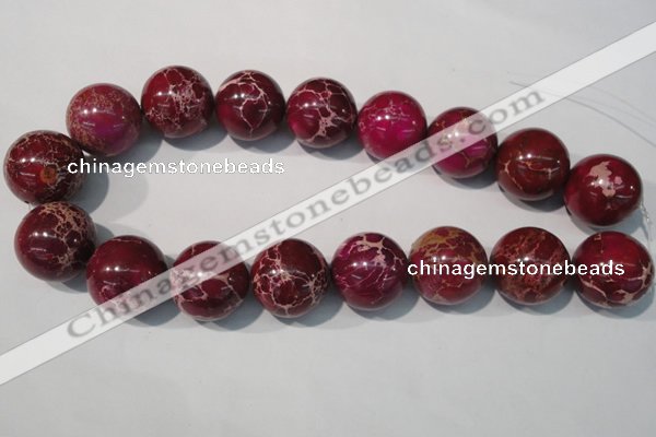 CDI765 15.5 inches 24mm round dyed imperial jasper beads