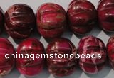 CDI767 15.5 inches 15*18mm pumpkin dyed imperial jasper beads