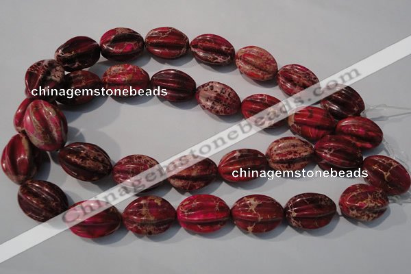 CDI769 15.5 inches 18*25mm star fruit shaped dyed imperial jasper beads