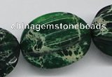 CDI78 16 inches 26*33mm star fruit shaped dyed imperial jasper beads