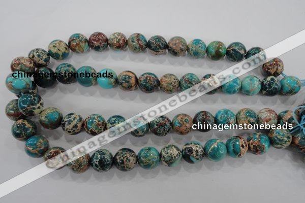 CDI806 15.5 inches 14mm round dyed imperial jasper beads wholesale