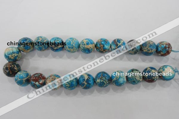 CDI808 15.5 inches 18mm round dyed imperial jasper beads wholesale