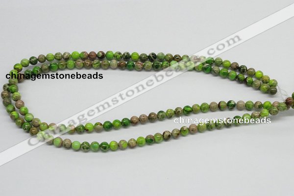 CDI82 16 inches 6mm round dyed imperial jasper beads wholesale