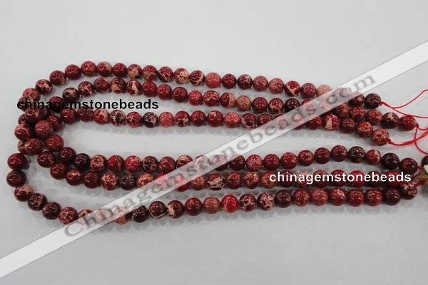 CDI822 15.5 inches 8mm round dyed imperial jasper beads wholesale