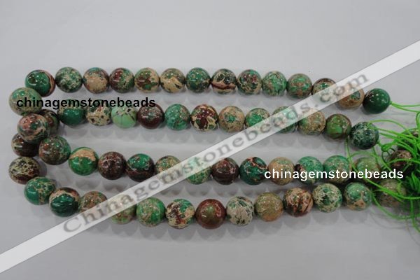 CDI854 15.5 inches 12mm round dyed imperial jasper beads wholesale