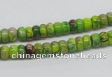 CDI86 16 inches 4*6mm rondelle dyed imperial jasper beads wholesale