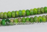 CDI87 16 inches 5*8mm rondelle dyed imperial jasper beads wholesale