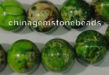 CDI923 15.5 inches 16mm round dyed imperial jasper beads