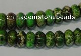 CDI927 15.5 inches 6*10mm rondelle dyed imperial jasper beads