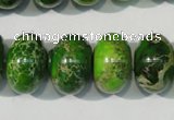 CDI928 15.5 inches 12*18mm rondelle dyed imperial jasper beads