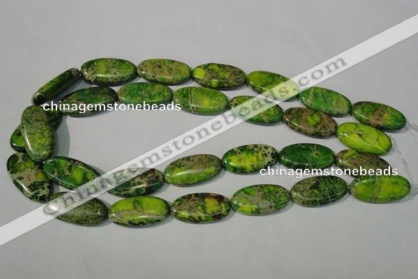 CDI941 15.5 inches 15*30mm oval dyed imperial jasper beads