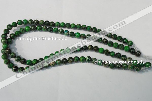 CDI956 15.5 inches 8mm round dyed imperial jasper beads