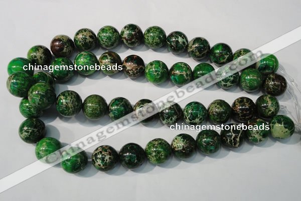 CDI958 15.5 inches 18mm round dyed imperial jasper beads