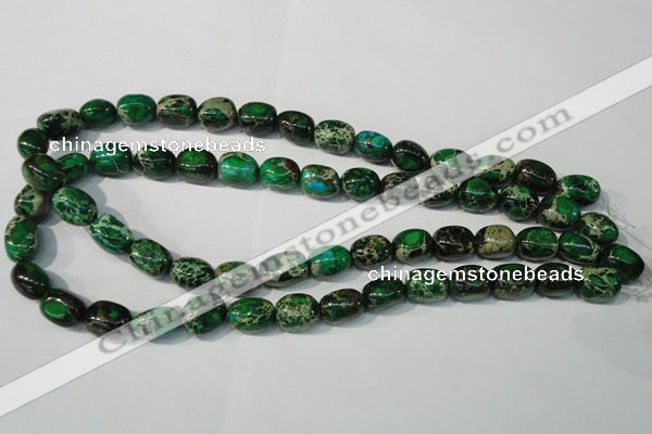 CDI960 15.5 inches 10*13mm nuggets dyed imperial jasper beads