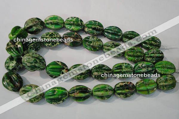 CDI966 15.5 inches 18*25mm star fruit shaped dyed imperial jasper beads