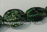 CDI967 10*15mm - 24*33mm star fruit shaped dyed imperial jasper beads