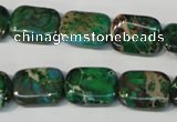 CDI974 15.5 inches 12*16mm rectangle dyed imperial jasper beads