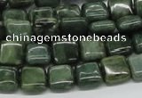 CDJ04 15.5 inches 10*10mm square Canadian jade beads wholesale