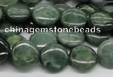 CDJ09 15.5 inches 14mm flat round Canadian jade beads wholesale