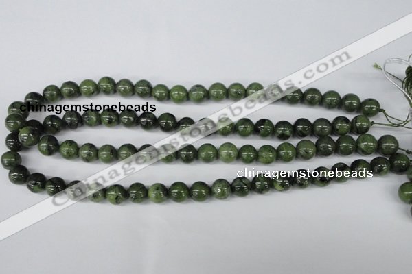 CDJ100 15.5 inches 10mm round Canadian jade beads wholesale