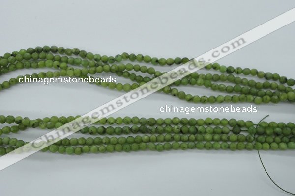 CDJ137 15.5 inches 4mm faceted round Canadian jade beads wholesale