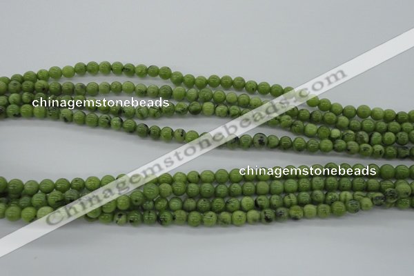 CDJ138 15.5 inches 5mm round Canadian jade beads wholesale