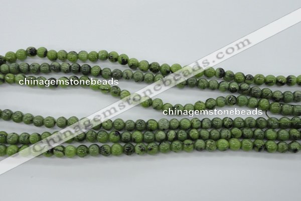 CDJ139 15.5 inches 6mm round Canadian jade beads wholesale