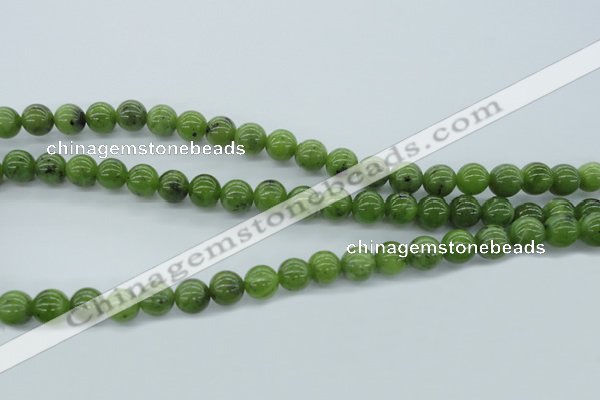 CDJ141 15.5 inches 8mm round Canadian jade beads wholesale