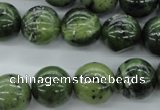 CDJ142 15.5 inches 14mm round Canadian jade beads wholesale