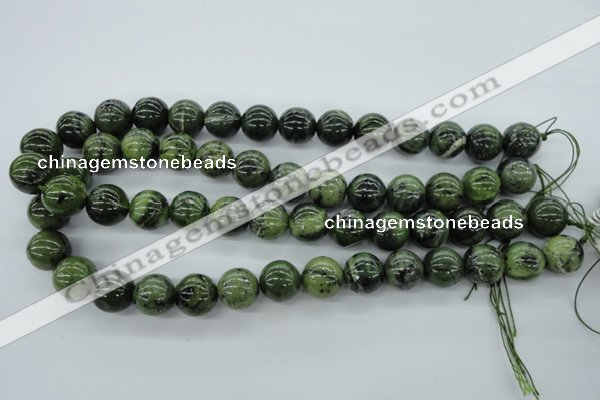 CDJ142 15.5 inches 14mm round Canadian jade beads wholesale