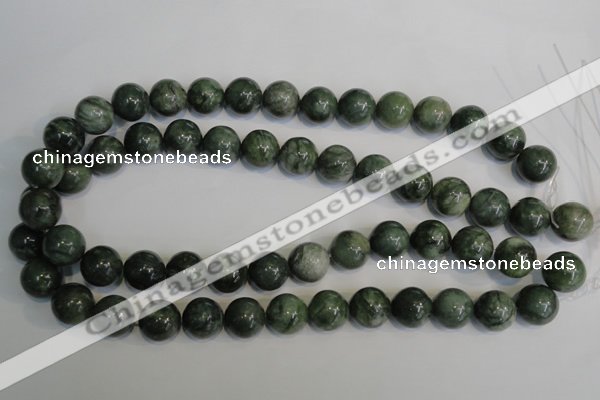 CDJ16 15.5 inches 14mm round Canadian jade beads wholesale