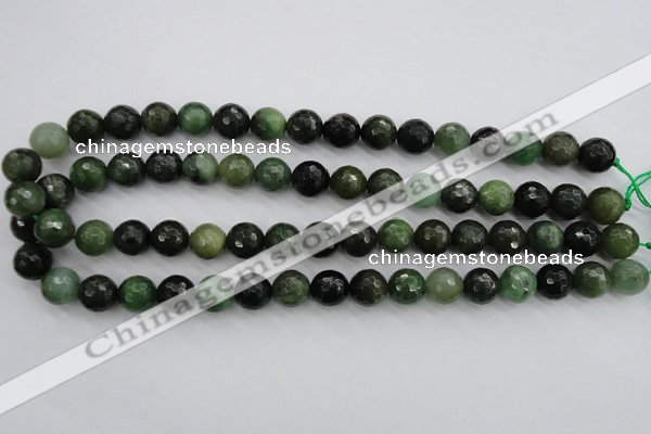 CDJ264 15.5 inches 12mm faceted round Canadian jade beads wholesale