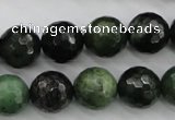 CDJ265 15.5 inches 14mm faceted round Canadian jade beads wholesale