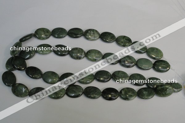 CDJ28 15.5 inches 15*20mm oval Canadian jade beads wholesale