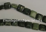 CDJ29 15.5 inches 8*8mm square Canadian jade beads wholesale