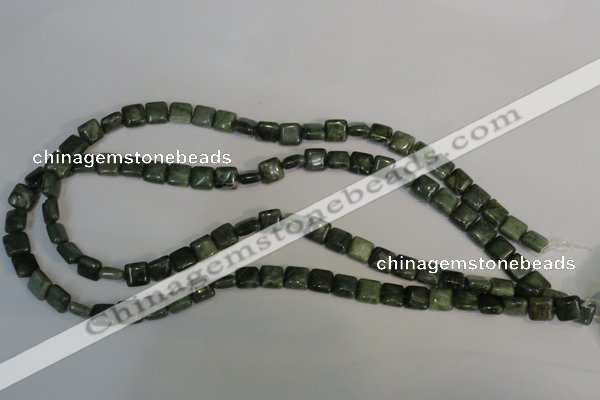 CDJ29 15.5 inches 8*8mm square Canadian jade beads wholesale