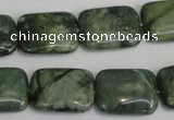 CDJ32 15.5 inches 15*20mm rectangle Canadian jade beads wholesale