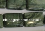 CDJ33 15.5 inches 18*25mm rectangle Canadian jade beads wholesale