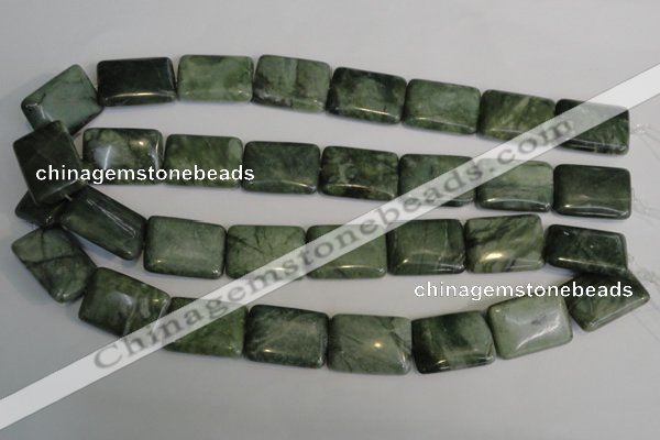 CDJ33 15.5 inches 18*25mm rectangle Canadian jade beads wholesale