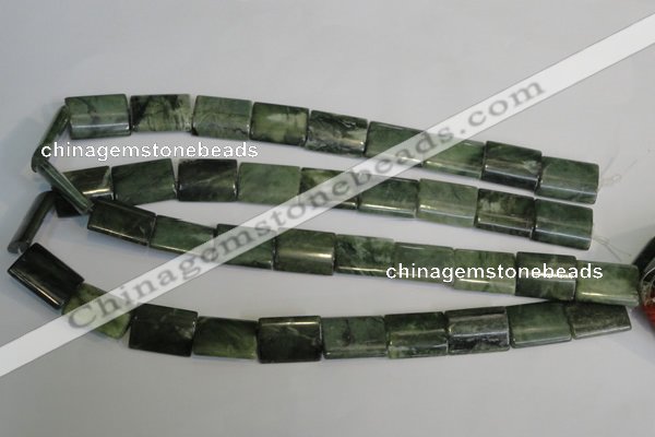 CDJ35 15.5 inches 15*20mm flat tube Canadian jade beads wholesale