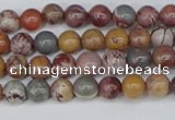 CDJ400 15.5 inches 4mm round sonoran dendritic jasper beads