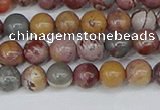 CDJ401 15.5 inches 6mm round sonoran dendritic jasper beads