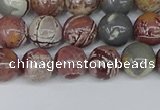 CDJ402 15.5 inches 8mm round sonoran dendritic jasper beads