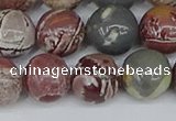 CDJ404 15.5 inches 12mm round sonoran dendritic jasper beads